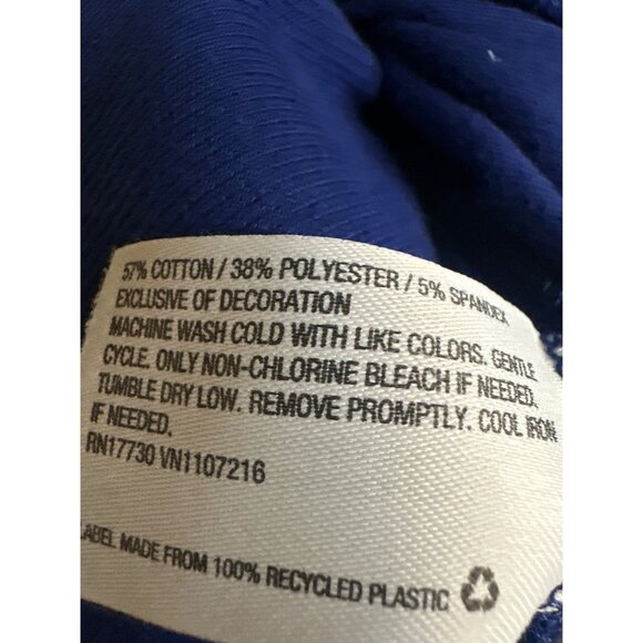 The Nines by Hatch Maternity Dress M Blue Midi Ruffle Trim Sleeveless Comfy - Picture 4 of 6